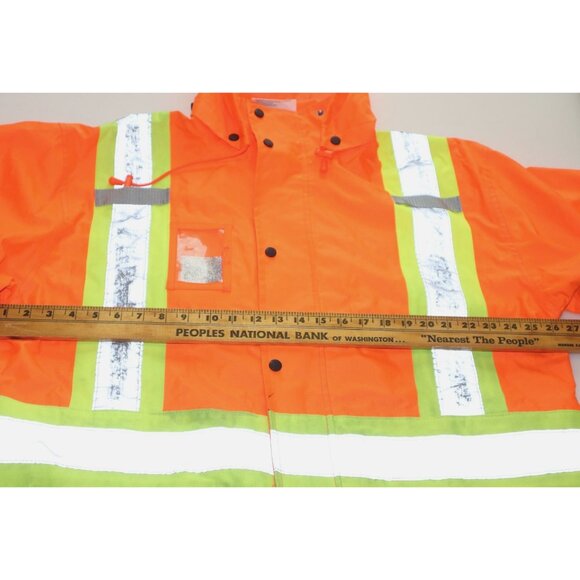 Holmes Workwear Hi-Vis Safety Jacket XL Reflective Waterproof ANSI Workcore - Picture 10 of 11